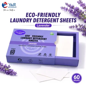 Eco Friendly Plant Based Laundry Detergent Sheets 30 Sheets Color Drawer Box OEM