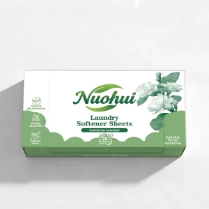 Eco Friendly Plastic Free Laundry Detergent Sheets Fresh Gardenia Flower Fragrance Laundry Softener Sheet