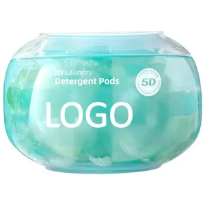 Eco-friendly 3 in 1 Disposable Apparel Laundry Pods Liquid Detergent with Fresh Forest Scent Gel Shaped Beads