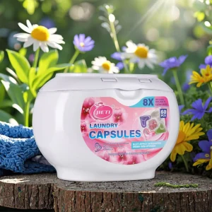 Eco-friendly 5 In 1 Laundry Pods 8g With Scent Beads Deep Clean Low-Allergy OEM ODM Laundry Capsules Factory Price