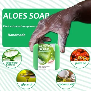 Eco-friendly Aloes Soap Natural Organic Lighten Handmade Solid Skin Care Laundry Soap Variety of Scents Bar Soap Whitening