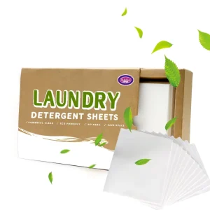 Eco friendly Biodegradable Organic Laundry Soap Sheet Super Concentrated Laundry Detergent Sheets