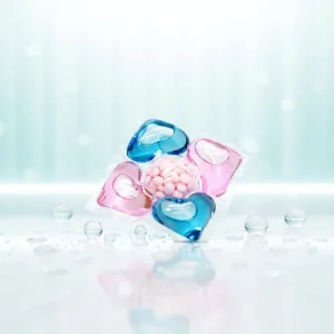Eco friendly Disposable 5 in 1 Laundry Detergent Capsules Square Flower Shape Fragrance Beads Pods Apparel Use
