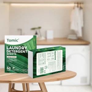 Eco friendly Disposable Biodegradable Solid Laundry Detergent Strips & Sheets