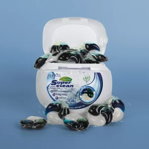 Eco friendly Fast Dissolving Laundry Detergent Pods Condensate Beads Gel Softener Detergent 3 in 1 High Cleansing Washing Capsules