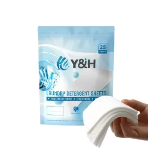 Eco friendly Laundry Tablet All Natural Ingredients Powerful Cleaning Performance Laundry Detergent Strips Laundry Sheet
