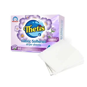 Eco friendly Lavender Scent Fabric Softener Sheets Tumble Anti static Dry Sheets