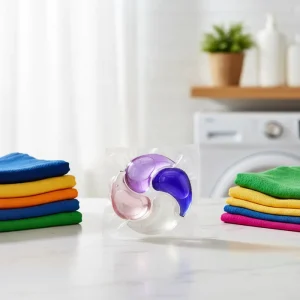 Environmentally Friendly Clean Disposable 4 in 1 Apparel Laundry Capsule Lasting Deodorization Concentrated Fragrance Enhancer