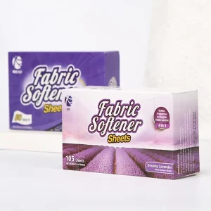 Excellent Quality Fabric Conditioner Flax Fresh Fabric Softener Dryer Sheets 55 Sheets
