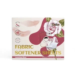 FNC796 Customized Super Rose Fragrance Soft Fabric Softener Sheets Box Packed for Apparel Use