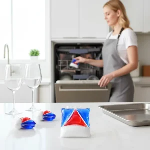 Factory BPA-Free Film Dishwasher Detergent Pods Deep Cleaning Concentrated Tablets for Effective Dishwashing
