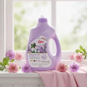 Factory Covy Brand 2kg Lavender Scent Laundry Washing Liquid Anti Color Fading Mild Gentle Fabric Care High Efficiency