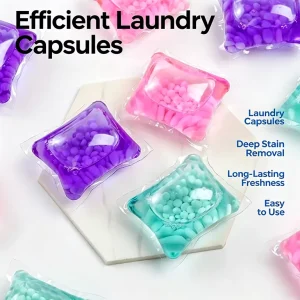 Factory Custom Disposable 2 in 1 Laundry Pods Built in Fragrance Beads Deep Clean Anti stain Eco Friendly Bulk Supply Private