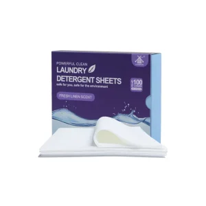 Factory Direct Biodegradable Disposable Laundry Detergent Sheets Solid Shape for Apparel Use with Biodegradable Packaging