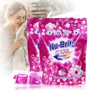Factory Price Eco Friendly Lavender & Jasmine Floral Fragrance Disposable Laundry Capsule Detergent Pods with Deep Stain Removal