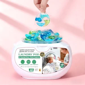Factory Price Stain Removal 3 in 1 Laundry Detergent Pods With Fabric Softener Laundry Detergent Capsules Soap Pods