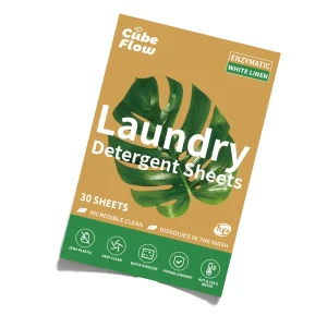 Factory Private Label FSC Eco Friendly 60 Load 8X Deep Cleaning and Odor Removal Laundry Detergent Sheet