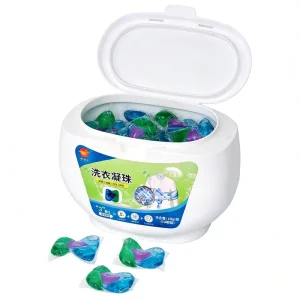 Factory Supply 3 in 1 Laundry Capsules (50pcs Box) 500g Floral Fragrance 3 Years Shelf Life
