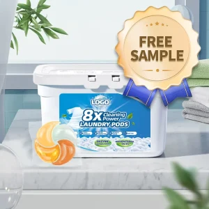 Family Size Budget Friendly Laundry Detergent Pods 25g Large Weight Super Strong Cleaning Power Long Lasting Fragrance 72 Hours