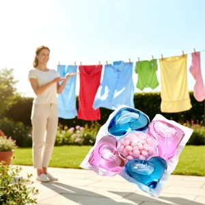 Five-in-one Eco-Friendly Disposable Laundry Detergent Pods Anti-Bacterial Long-Lasting Fragrance 8g/10g for Automatic Machine