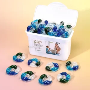 Five in one Laundry Pods Long lasting Floral Fragrance Household Stain Removal Softening Concentrated Detergent for Apparel Box