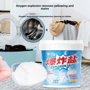 Floral Fragrance Explosive Salt 2200g Large Capacity YB 002 Model Solid Shape Clothes Bleach Powerful Stain Removal Source