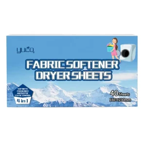 For Dryer Use 40 Counts Long Lasting Fragrance Fabric Softener Dryer Sheets with Control Static Wrinkles