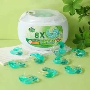 Free Sample 8X Concentrated Laundry Detergent Pods 4 in 1 Power for Tough Stain Removal Long Lasting Freshness