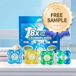 Free Sample Custom Fragrance Anti Static Fabric Softener Capsules 99% Mite Removal Pods Disposable Laundry Beads for Apparel