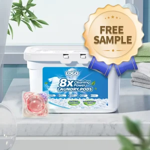 Free Sample No Phosphorus Long Lasting Color Protect Laundry Pods Disposable 5 in 1 Water Soluble Washing Capsules
