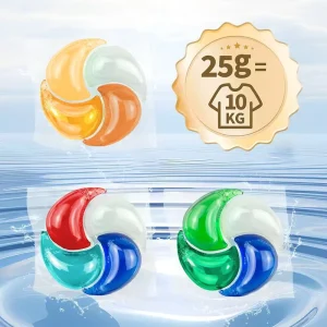 Free Samples 25g Large Weight Super Strong Cleaning Power Long Lasting Fragrance 72 Hour Whitening Detergent Capsules Laundry