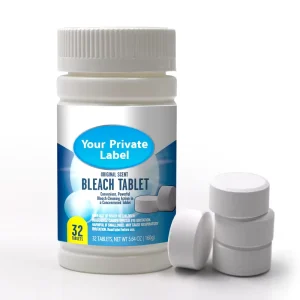 Free of Odor and Harmful 15 30% Active Ingredient Disposable Effervescent Bleach Tablets for Apparel