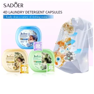 Freesia Fragrance Eco-Friendly 4D Deep Clean Disposable Gel Softening Laundry Detergent Pods