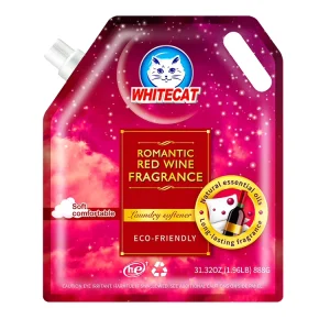 Gentle Formula Soft Clothing Liquid Concentrated Detergent Red Wine Scent Biodegradable Fabric Softener