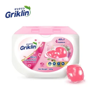 Griklin 8g Pink yellow blue 8X Laundry Pods in Stock 65% Active Ingredient Long lasting Fragrance Detergent Capsules