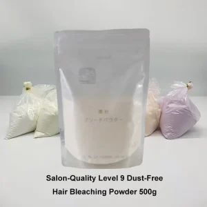 Hair Bleach Powder 500g Professional Lightening Bleach Lift up to 9 Levels Strong & Gentle Bleaching for Blonde Highlights