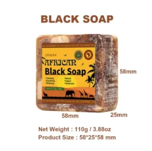 Handmade Herbal African Soap Bar Raw Black Soap