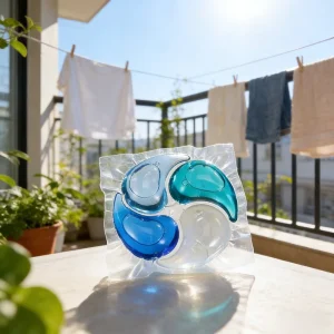 High Concentrate Disposable Apparel Laundry Detergent Pods Custom 4 in 1 Eco Friendly Water Soluble Deep Cleaning OEM