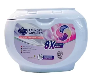 High Efficiency Eco Friendly Fast Disposable 4 in 1 Laundry Pods 12g X 60pcs Non Toxic Detergent Capsules for Tough Stains