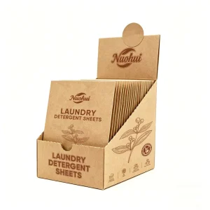 High Efficiency Laundry Detergent Sheets Plastic Free Eco Concentrated Laundry Strips for Supermarket Sales