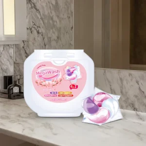 High Foam Private Brand Detergent Capsules Powerful Decontamination Laundry Beads Disposable Washing Gel Capsules