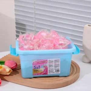 High Quality Custom 100 Piece Disposable Laundry Pods Capsules Customized Color Gel Ball Detergent Removes Stains Clothes