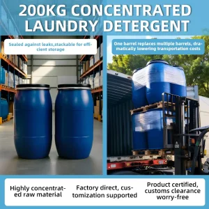 High Quality Customizable Commercial Laundry Detergent Factory Concentrated Laundry Liquid at Low Price