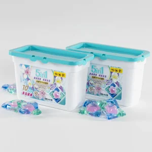 High Quality Disposable 3 in 1 Satin Removal High Efficiency Detergent Capsules OEM Private Label Biodegradable Laundry Pods