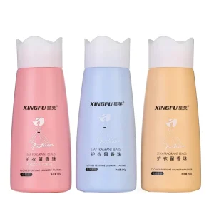 High Quality Eco-Friendly Disposable 200g Antibacterial Packaging Softener Laundry Scent Booster Beads Clothes Perfume Enhances