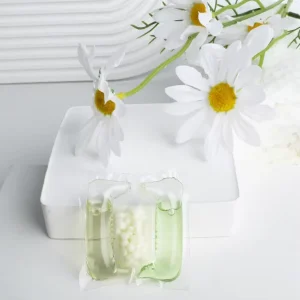 High Quality Natural Liquid Laundry Pods Antibacterial Deep Clean Fabric Softener Eco Friendly Disposable Lavender Jasmine Lemon