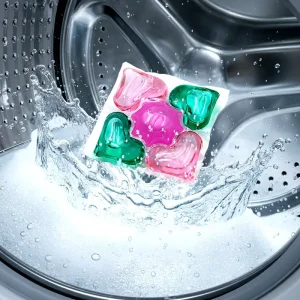 High quality Disposable Eco Friendly Anti Bacterial Five in one Laundry Capsule Beads with Floral Scent Enhancer