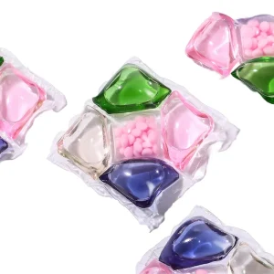Hot Selling 5 in 1 Disposable Laundry Pods New Gel Beads Concentrated Liquid Detergent and Laundry Capsules