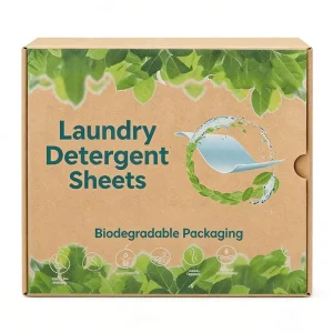 Hypoallergenic Laundry Detergent Sheet for Sensitive Skin Fast Dissolving Low Foam Easy Rinse Laundry Sheets