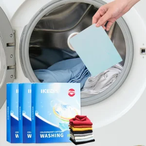 IKEDA Custom Packing Washing Paper Tablet Eco Friendly Laundry Sheets Washing Laundry Sheets For Cloths